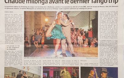 Tango Trip at the front page of the newspaper L’Alsace!!!