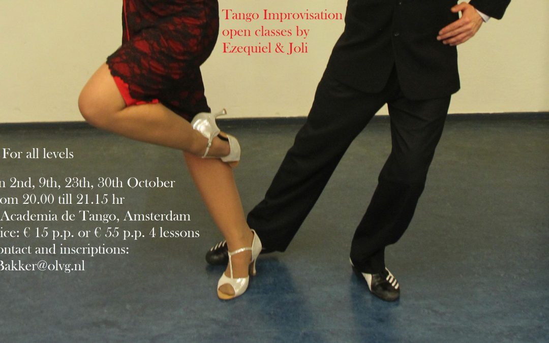 The Tango Improvisation open classes by Ezequiel & Joli are back!